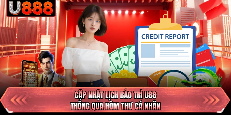 Cập nhật lịch bảo trì U88 thông qua hòm thư cá nhân