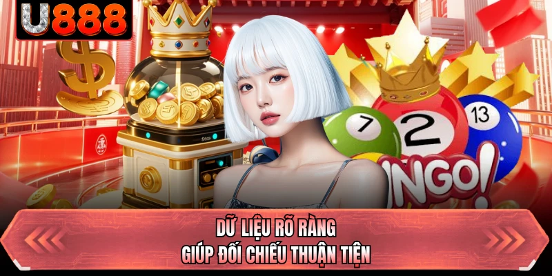 Dữ liệu rõ ràng giúp đối chiếu thuận tiện