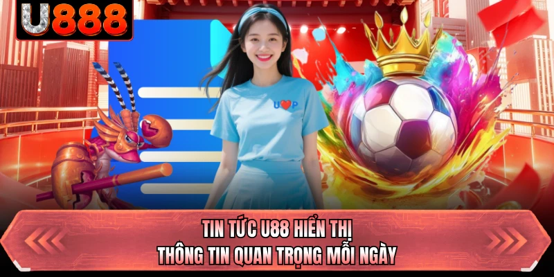 Tin tức U88 hiển thị thông tin quan trọng mỗi ngày